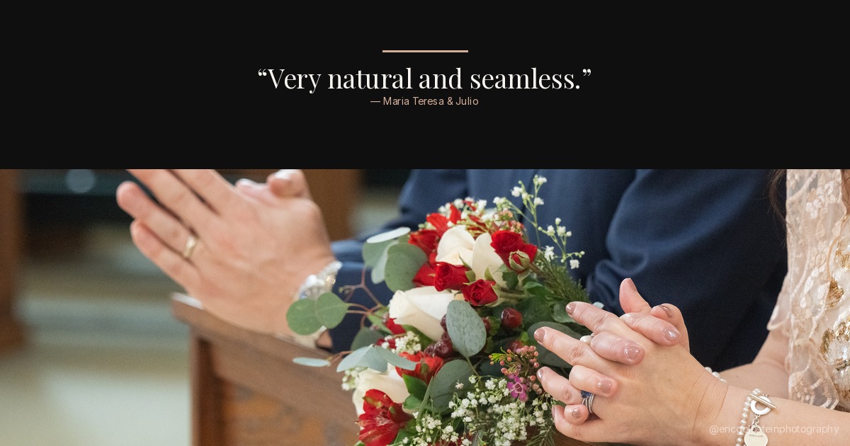 Candid emotional moment captured at a South Florida wedding ceremony