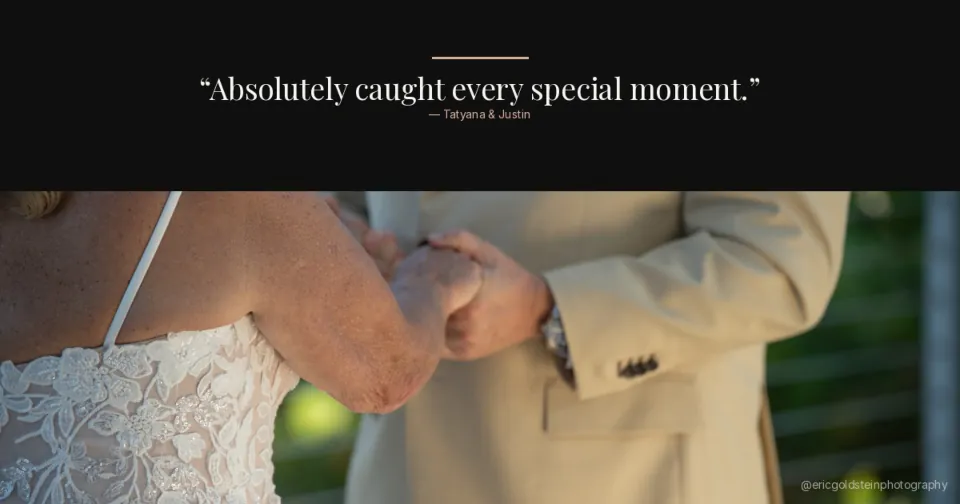 Backyard wedding ceremony in South Florida, couple at the altar, natural setting