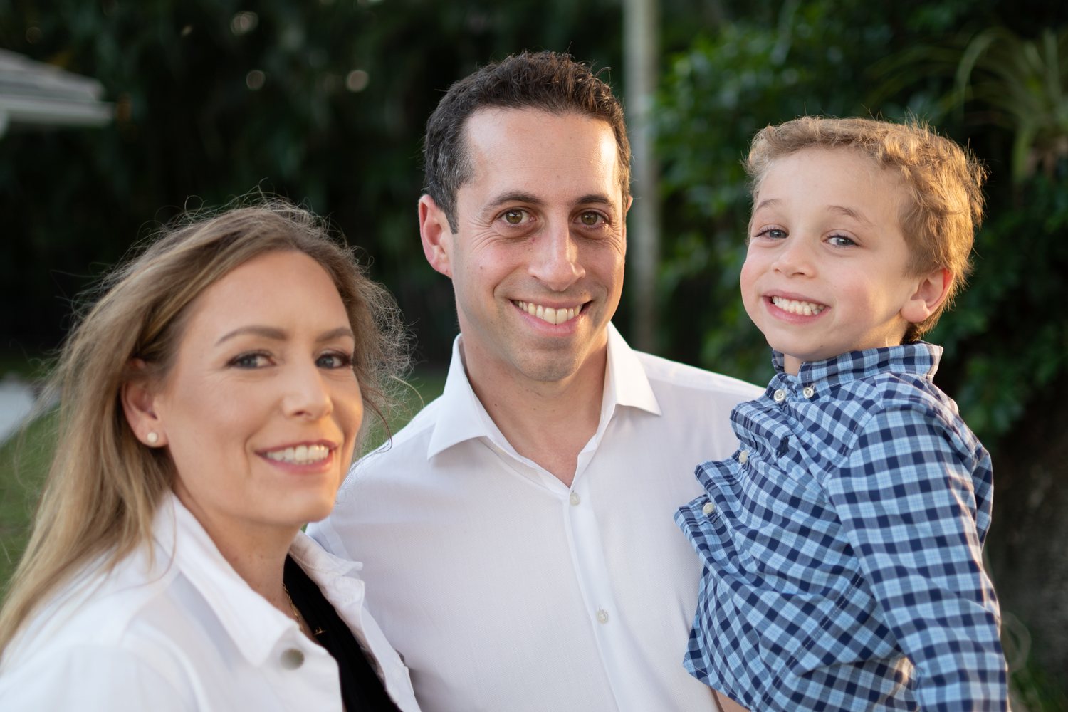 Young family portrait South Florida