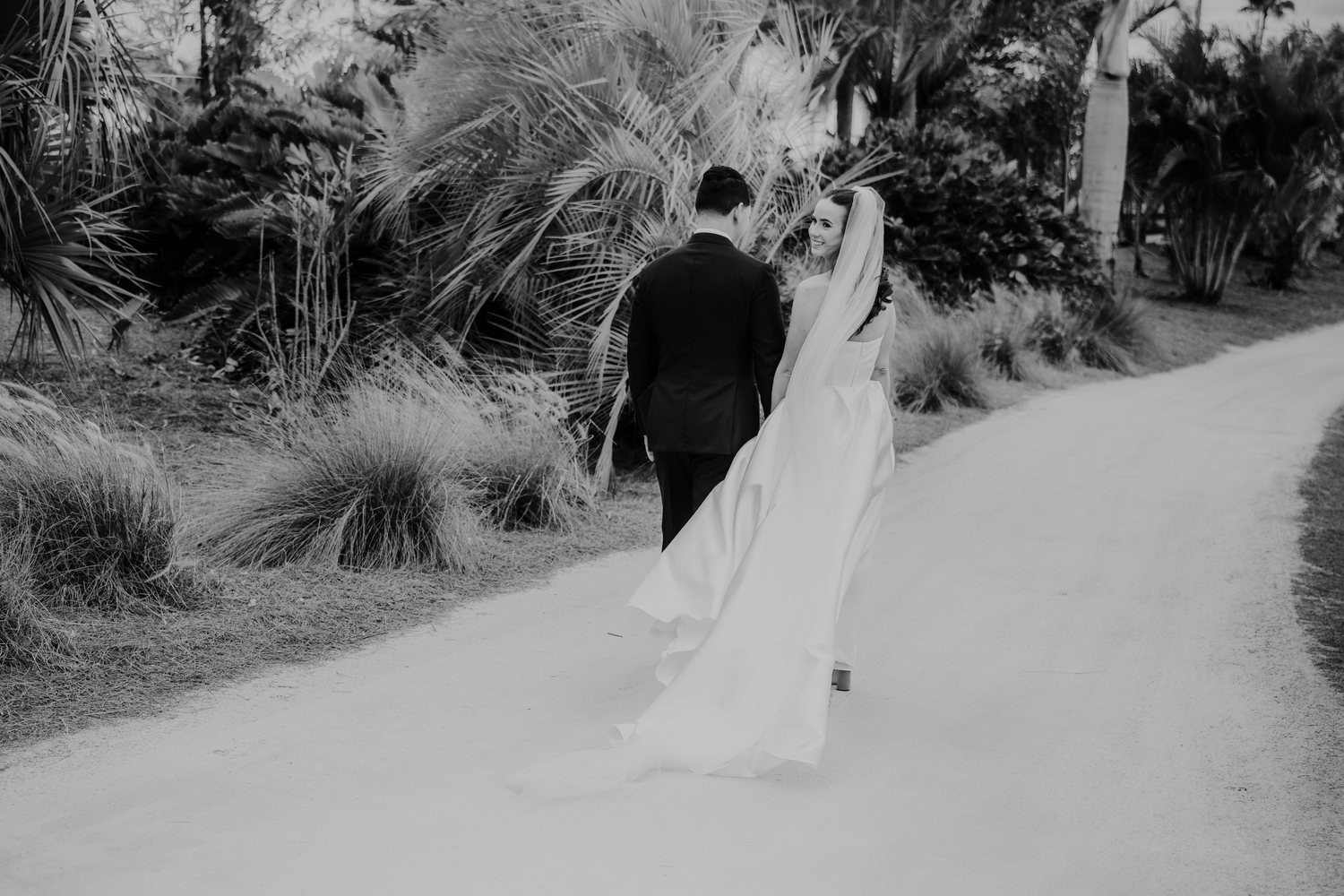South Florida wedding couple editorial