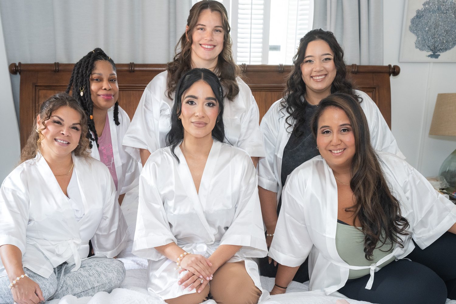 Bride and bridesmaids getting ready South Florida